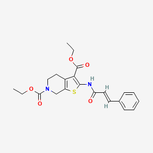 diethyl 2-cinnamamido-4,5-dihydrothieno[2,3-c]pyridine-3,6(7H)-dicarboxylate