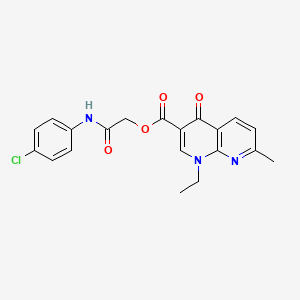 [2-(4-Chloroanilino)-2-oxoethyl] 1-ethyl-7-methyl-4-oxo-1,8-naphthyridine-3-carboxylate