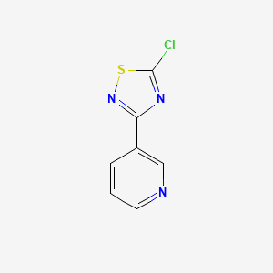 molecular formula C7H4ClN3S B2804228 3-(5-Chloro-[1,2,4]thiadiazol-3-yl)-pyridine CAS No. 887623-90-7