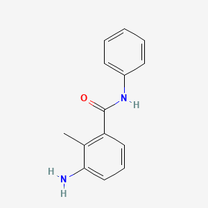molecular formula C14H14N2O B2804275 3-amino-2-methyl-N-phenylbenzamide CAS No. 926248-76-2