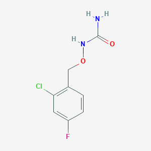 molecular formula C8H8ClFN2O2 B2804342 [(2-chloro-4-fluorophenyl)methoxy]urea CAS No. 339017-54-8