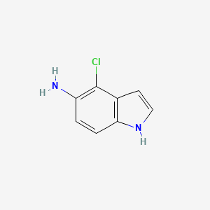 molecular formula C8H7ClN2 B2804401 4-Chloro-1H-indol-5-amine CAS No. 252362-02-0