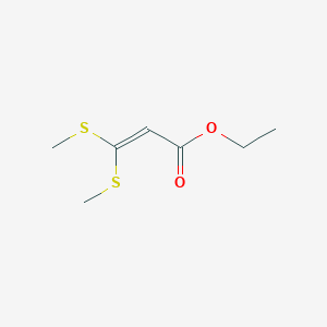 molecular formula C7H12O2S2 B2804403 Ethyl 3,3-bis(methylsulfanyl)prop-2-enoate CAS No. 19606-92-9