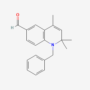 molecular formula C20H21NO B2804557 1-Benzyl-2,2,4-trimethyl-1,2-dihydroquinoline-6-carbaldehyde CAS No. 367909-68-0