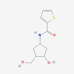 N-(3-hydroxy-4-(hydroxymethyl)cyclopentyl)thiophene-2-carboxamide