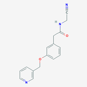 N-(Cyanomethyl)-2-[3-(pyridin-3-ylmethoxy)phenyl]acetamide