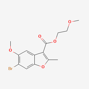 2-Methoxyethyl 6-bromo-5-methoxy-2-methylbenzofuran-3-carboxylate