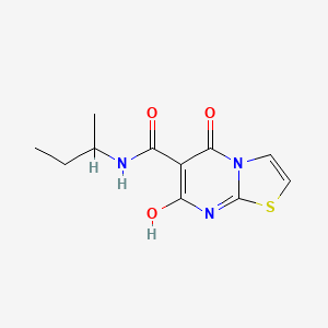 molecular formula C11H13N3O3S B2804718 N-(sec-butyl)-7-hydroxy-5-oxo-5H-thiazolo[3,2-a]pyrimidine-6-carboxamide CAS No. 898457-62-0