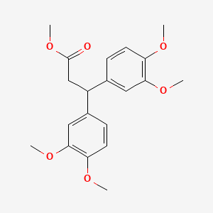 molecular formula C20H24O6 B2804745 Methyl 3,3-bis(3,4-dimethoxyphenyl)propanoate CAS No. 632292-73-0