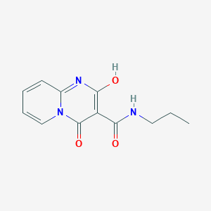 molecular formula C12H13N3O3 B2804758 2-hydroxy-4-oxo-N-propyl-4H-pyrido[1,2-a]pyrimidine-3-carboxamide CAS No. 886898-43-7