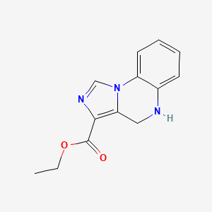 molecular formula C13H13N3O2 B2804761 Ethyl 4,5-dihydroimidazo[1,5-a]quinoxaline-3-carboxylate CAS No. 148858-09-7