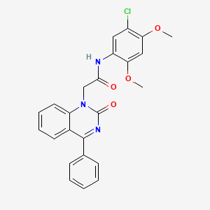 molecular formula C24H20ClN3O4 B2804766 N-(5-chloro-2,4-dimethoxyphenyl)-2-(2-oxo-4-phenyl-1,2-dihydroquinazolin-1-yl)acetamide CAS No. 941933-72-8