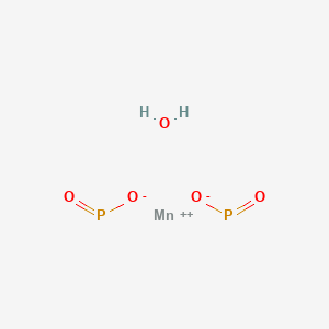molecular formula H4MnO5P2+2 B028048 Manganese hypophosphite monohydrate CAS No. 7783-16-6