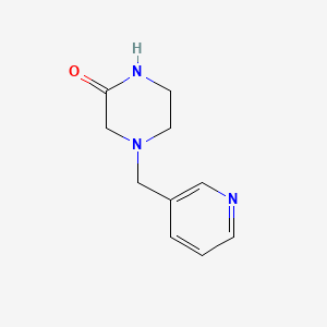 molecular formula C10H13N3O B2804802 4-(Pyridin-3-ylmethyl)piperazin-2-one CAS No. 1067660-41-6