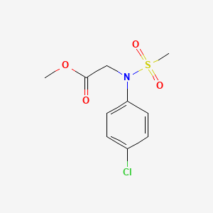 molecular formula C10H12ClNO4S B2804812 Methyl N-(4-chlorophenyl)-N-(methylsulfonyl)glycinate CAS No. 363161-25-5