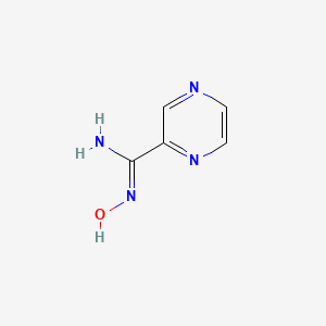 molecular formula C5H6N4O B2804831 Pyrazine-2-amidoxime CAS No. 1878112-04-9; 51285-05-3