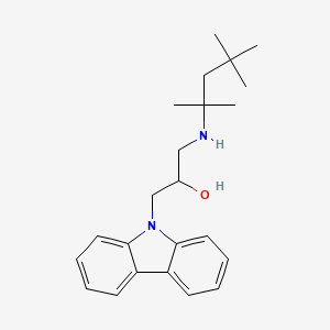 molecular formula C23H32N2O B2804901 1-(9H-carbazol-9-yl)-3-[(2,4,4-trimethylpentan-2-yl)amino]propan-2-ol CAS No. 333765-96-1