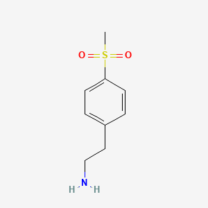 molecular formula C9H13NO2S B2804937 2-[4-(Methylsulfonyl)phenyl]ethylamine CAS No. 153402-45-0
