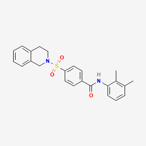 molecular formula C24H24N2O3S B2805017 N-(2,3-dimethylphenyl)-4-(1,2,3,4-tetrahydroisoquinoline-2-sulfonyl)benzamide CAS No. 391876-87-2
