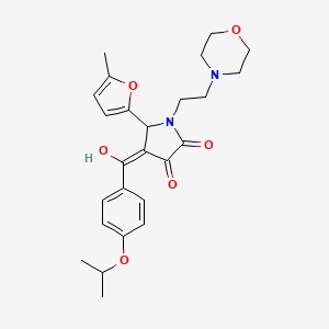 3-hydroxy-4-(4-isopropoxybenzoyl)-5-(5-methylfuran-2-yl)-1-(2-morpholinoethyl)-1H-pyrrol-2(5H)-one
