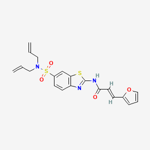 (E)-N-(6-(N,N-diallylsulfamoyl)benzo[d]thiazol-2-yl)-3-(furan-2-yl)acrylamide