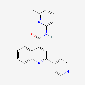 N-(6-methylpyridin-2-yl)-2-(pyridin-4-yl)quinoline-4-carboxamide