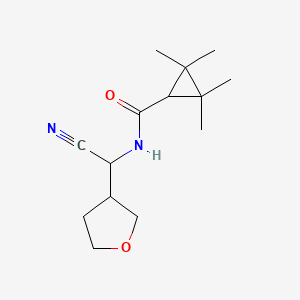 N-[cyano(oxolan-3-yl)methyl]-2,2,3,3-tetramethylcyclopropane-1-carboxamide