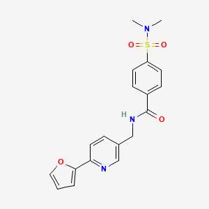 4-(N,N-dimethylsulfamoyl)-N-((6-(furan-2-yl)pyridin-3-yl)methyl)benzamide