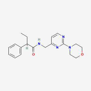 molecular formula C19H24N4O2 B2805104 N-((2-morpholinopyrimidin-4-yl)methyl)-2-phenylbutanamide CAS No. 1788543-10-1