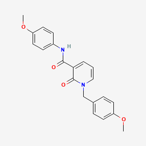 molecular formula C21H20N2O4 B2805114 N-(4-methoxyphenyl)-1-[(4-methoxyphenyl)methyl]-2-oxo-1,2-dihydropyridine-3-carboxamide CAS No. 400077-72-7