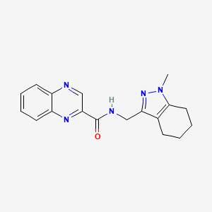 molecular formula C18H19N5O B2805122 N-((1-methyl-4,5,6,7-tetrahydro-1H-indazol-3-yl)methyl)quinoxaline-2-carboxamide CAS No. 1448036-35-8