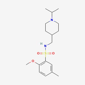 N-((1-isopropylpiperidin-4-yl)methyl)-2-methoxy-5-methylbenzenesulfonamide