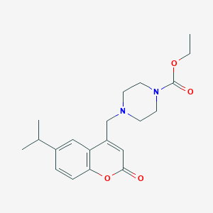 ethyl 4-((6-isopropyl-2-oxo-2H-chromen-4-yl)methyl)piperazine-1-carboxylate