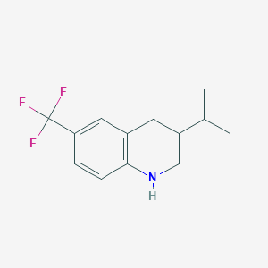B2805160 3-Propan-2-yl-6-(trifluoromethyl)-1,2,3,4-tetrahydroquinoline CAS No. 1284173-40-5
