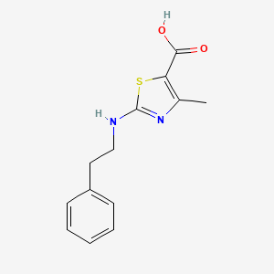 4-Methyl-2-[(2-phenylethyl)amino]-1,3-thiazole-5-carboxylic acid