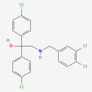 1,1-Bis(4-chlorophenyl)-2-[(3,4-dichlorophenyl)methylamino]ethanol
