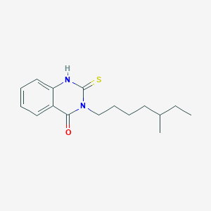 3-(5-Methylheptyl)-2-sulfanyl-3,4-dihydroquinazolin-4-one