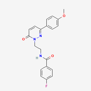 4-fluoro-N-(2-(3-(4-methoxyphenyl)-6-oxopyridazin-1(6H)-yl)ethyl)benzamide