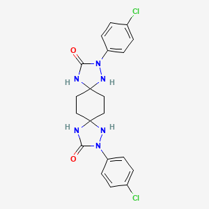 2,10-Bis(4-chlorophenyl)-1,2,4,9,10,12-hexaazadispiro[4.2.4.2]tetradecane-3,11-dione