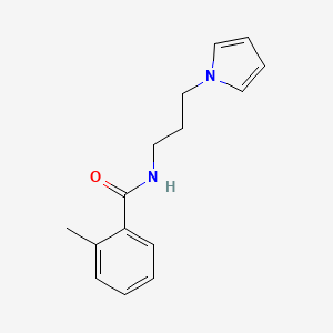N-(3-(1H-pyrrol-1-yl)propyl)-2-methylbenzamide