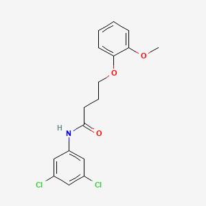 molecular formula C17H17Cl2NO3 B2805224 N-(3,5-dichlorophenyl)-4-(2-methoxyphenoxy)butanamide CAS No. 685846-92-8