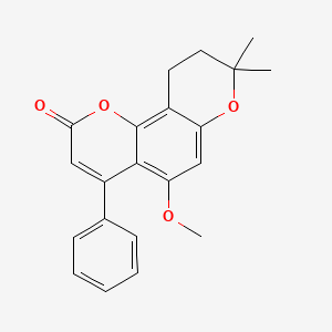 5-methoxy-8,8-dimethyl-4-phenyl-9,10-dihydro-2H,8H-pyrano[2,3-f]chromen-2-one