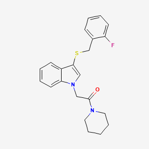 3-[(2-fluorobenzyl)thio]-1-(2-oxo-2-piperidin-1-ylethyl)-1H-indole