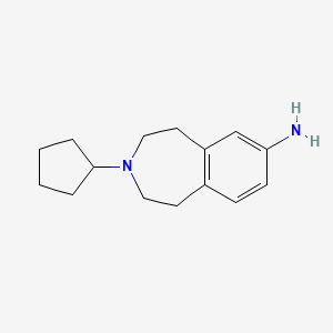 3-Cyclopentyl-1,2,4,5-tetrahydro-3-benzazepin-7-amine