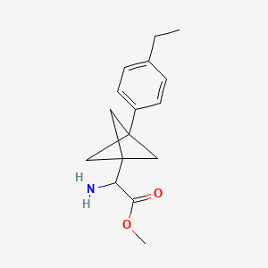 Methyl 2-amino-2-[3-(4-ethylphenyl)-1-bicyclo[1.1.1]pentanyl]acetate