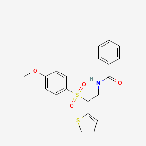 4-tert-butyl-N-[2-[(4-methoxyphenyl)sulfonyl]-2-(2-thienyl)ethyl]benzamide