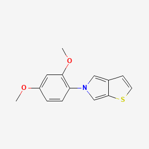 molecular formula C14H13NO2S B2805286 5-(2,4-二甲氧基苯基)-5H-噻吩[2,3-c]吡咯 CAS No. 339023-50-6
