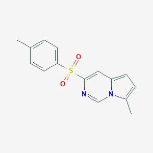 molecular formula C15H14N2O2S B280531 4-Methylphenyl 7-methylpyrrolo[1,2-c]pyrimidin-3-yl sulfone 