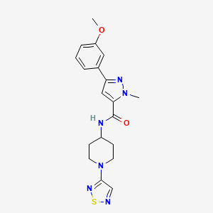 3-(3-methoxyphenyl)-1-methyl-N-[1-(1,2,5-thiadiazol-3-yl)piperidin-4-yl]-1H-pyrazole-5-carboxamide