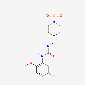 1-(5-Chloro-2-methoxyphenyl)-3-((1-(methylsulfonyl)piperidin-4-yl)methyl)urea